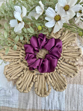Load image into Gallery viewer, Orchid satin scrunchie
