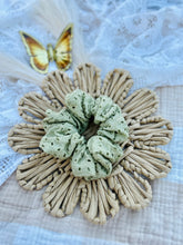 Load image into Gallery viewer, Embroidered Green XL Scrunchies
