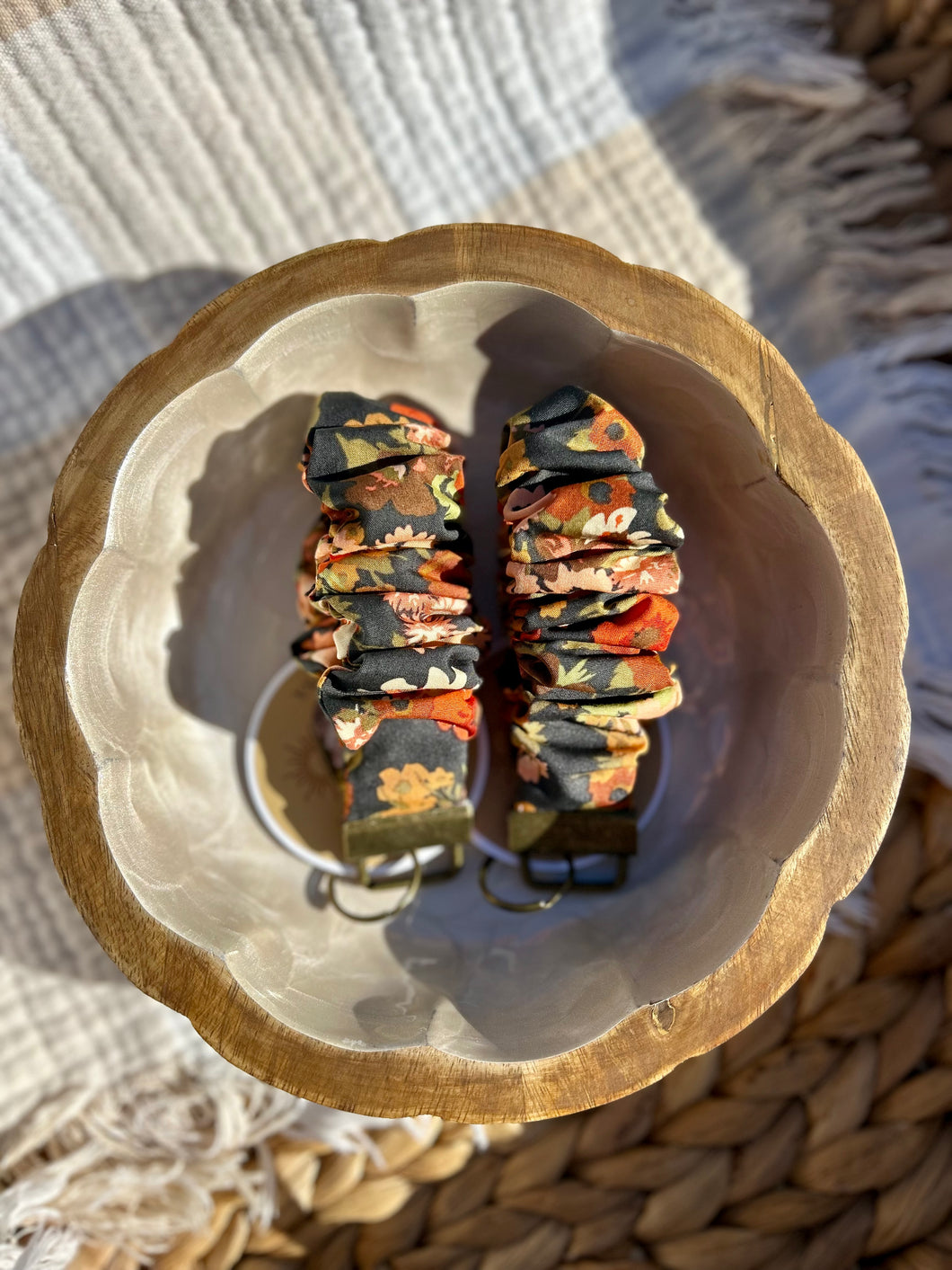 September floral keychain