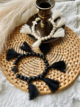 Load image into Gallery viewer, Black BoHo Cross Bracelet
