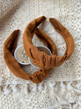 Load image into Gallery viewer, Copper cross stitch headband

