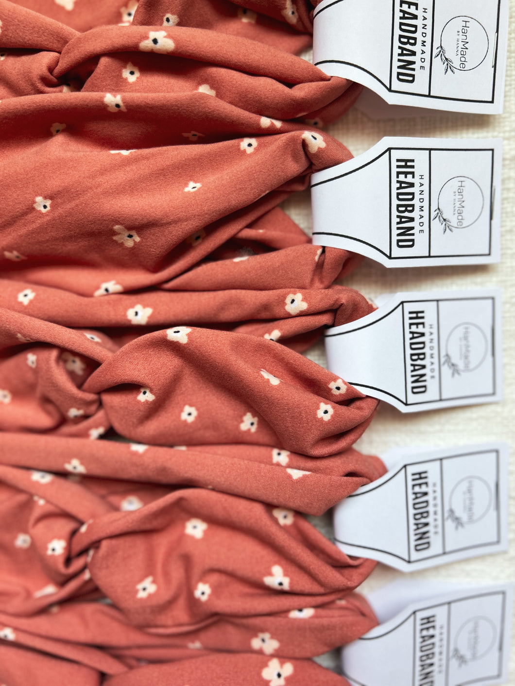 Coral Floral Headband